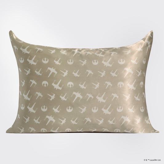 Star Wars x Kitsch Rebel Alliance Satin Pillowcase — Standard — flat
