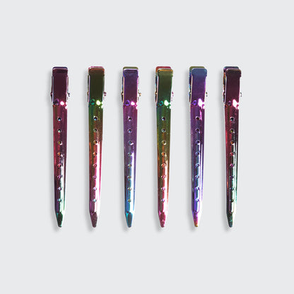 Kitsch Pro Iridescent Styling Clips — detail shot