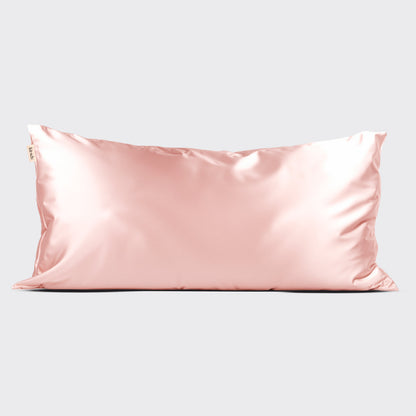 KITSCH Blush King Satin Pillowcase lifestyle shot