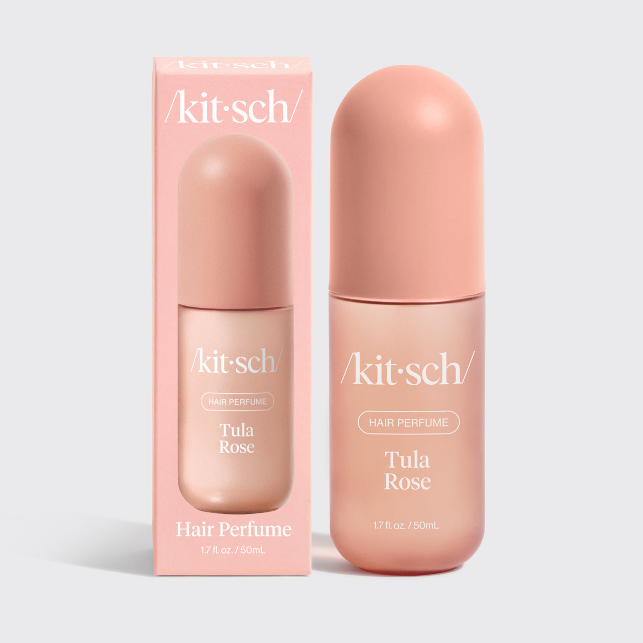 Kitsch Tula Rose Hair & Body Perfume Mist bottle on a soft neutral background