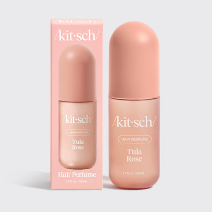 Kitsch Tula Rose Hair & Body Perfume Mist bottle on a soft neutral background
