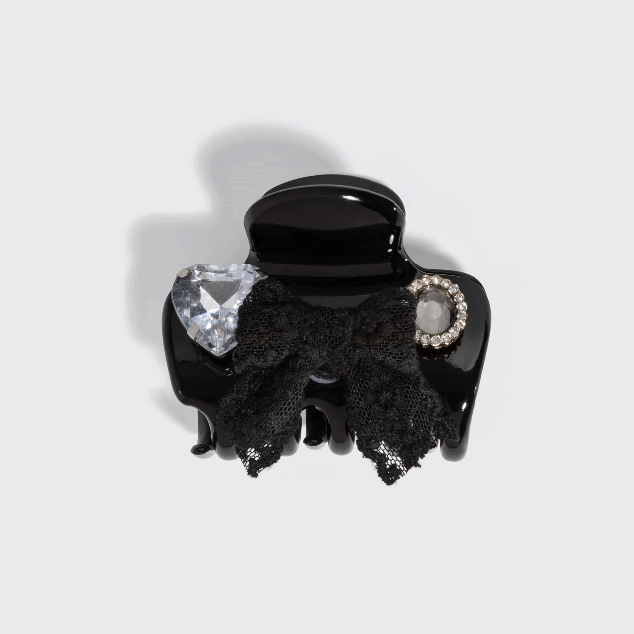 KitschPop Vintage Black Cloud Clip & Charms Set - animated style demo
