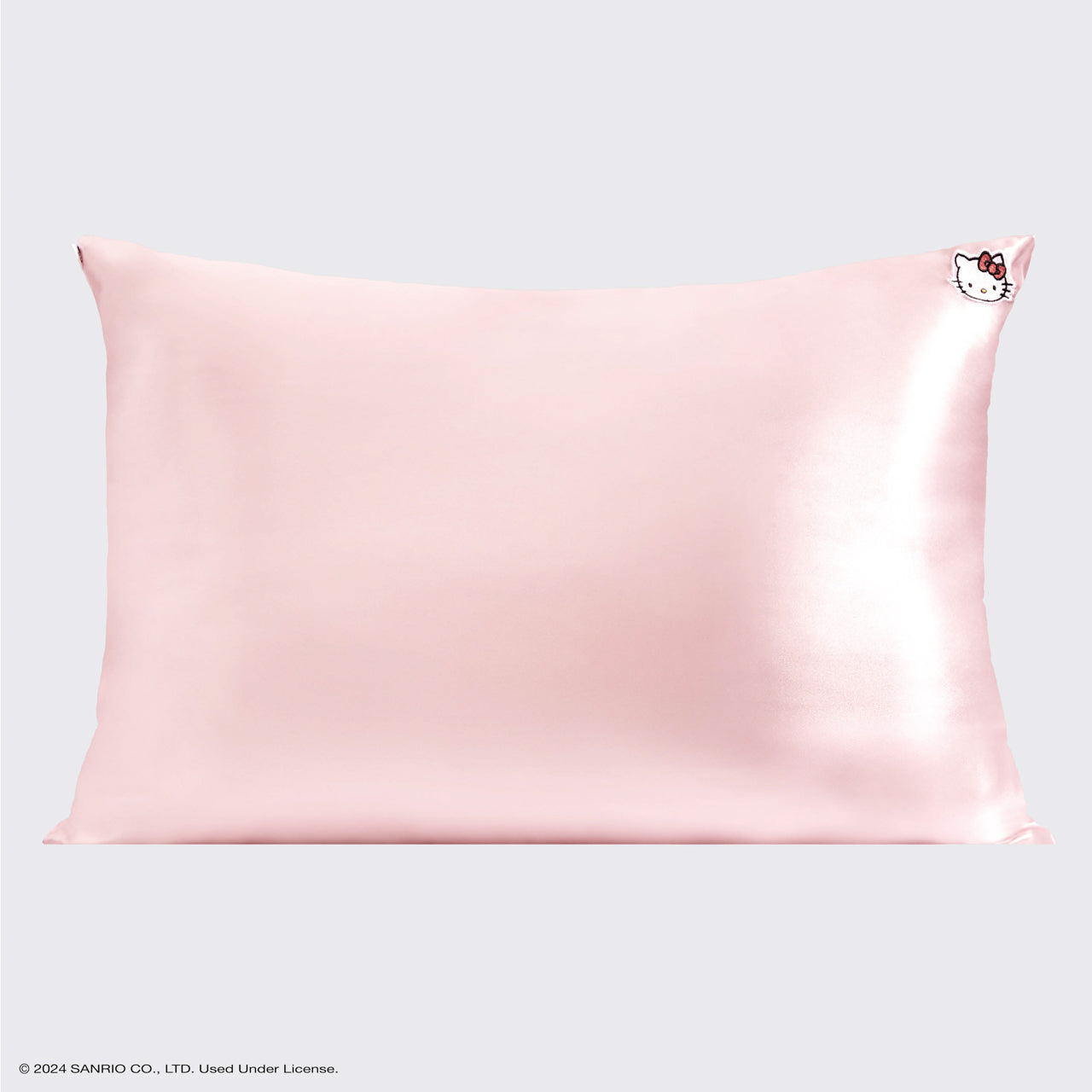 Hello Kitty x KITSCH Solid Pink Kitty Face Standard Satin Pillowcase