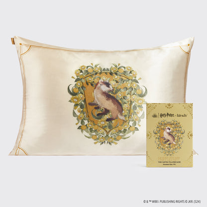 Kitsch x Harry Potter Satin Pillowcase in Hufflepuff - Standard