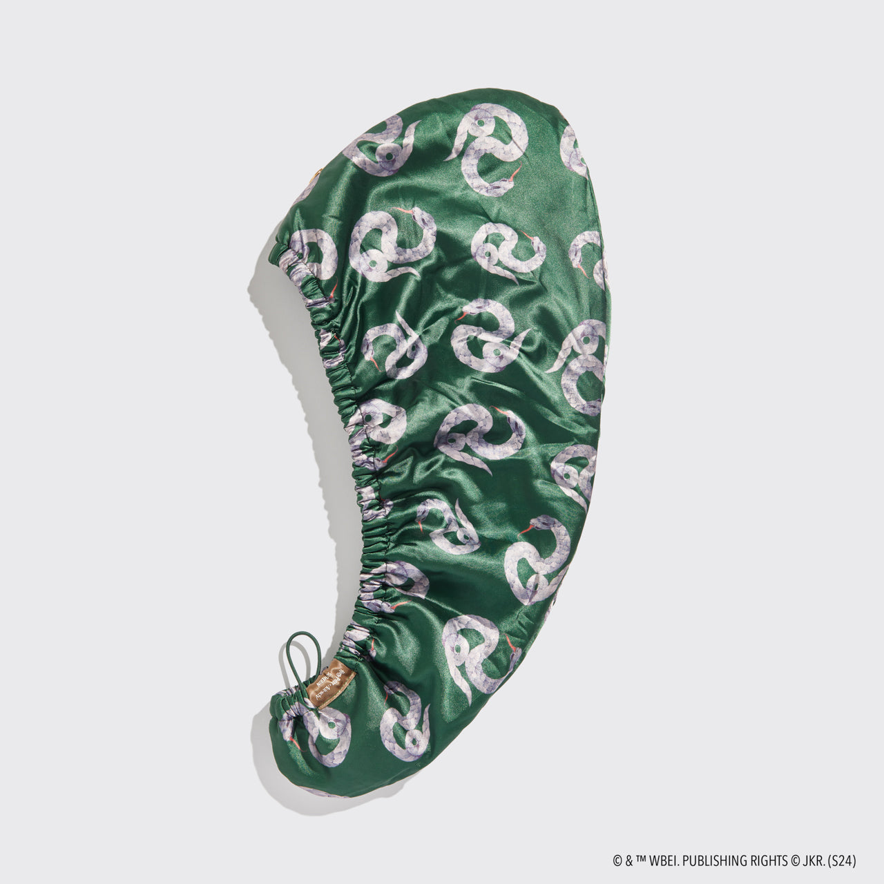 Slytherin Satin Wrapped Hair Towel, KITSCH