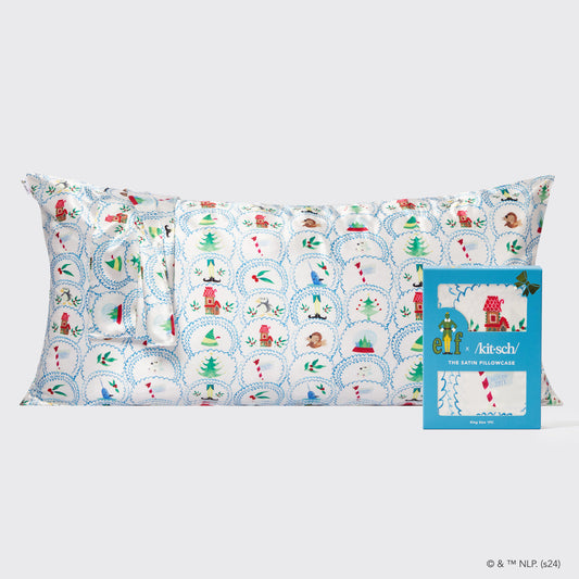 Kitsch x Elf North Pole King Satin Pillowcase — hero