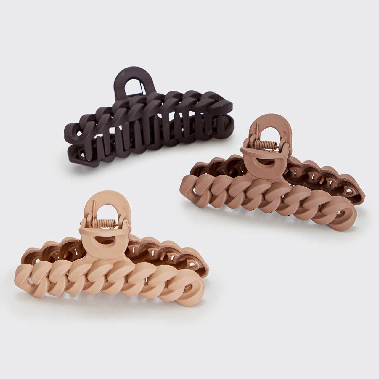 KITSCH Neutral Chain Claw Clips 3pc Set - product detail